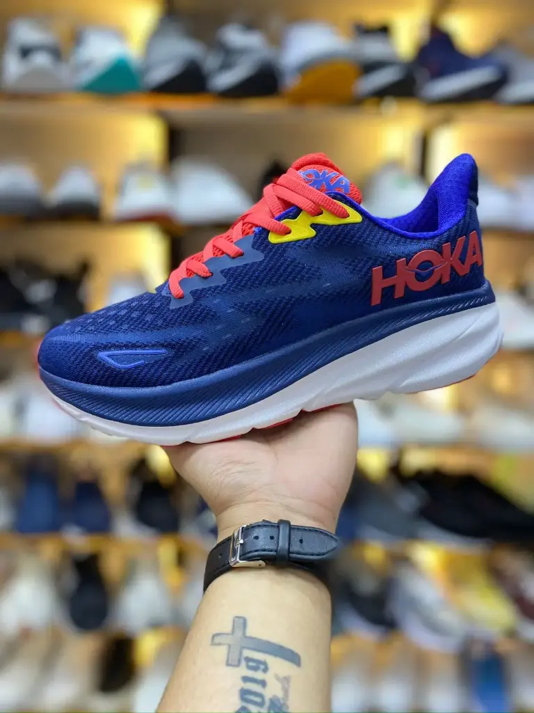 Hoka Clifton Azul Rojo